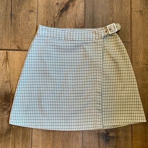 BRANDY MELVILLE/J GALT Emerson Plaid Mini Skirt